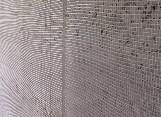 Versatile fabric mesh, used broadly in multiple building applications.